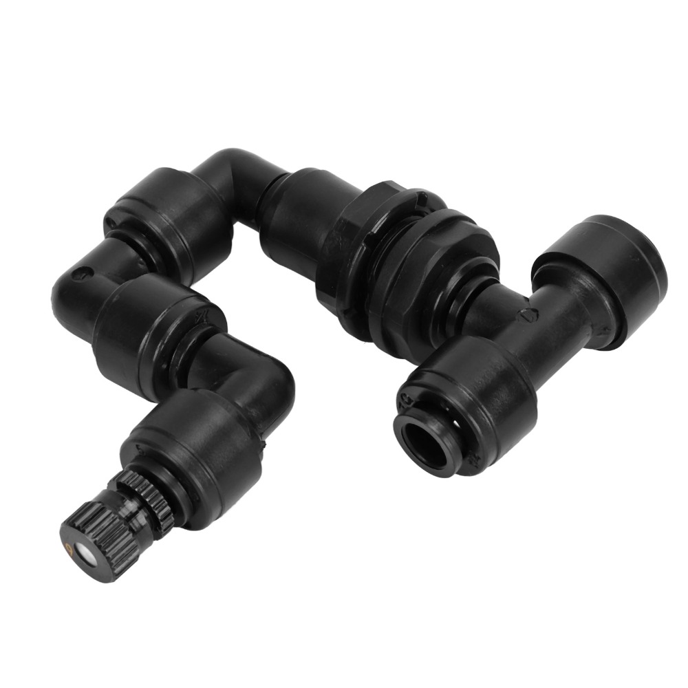 Misting Nozzle Reptile - PP製爬虫類用フォガー、調整可能なノズル、黒色の水槽用ミストスプリンクラー、1/4インチクイックフィットポート、湿度制御テラリウムフォガー
