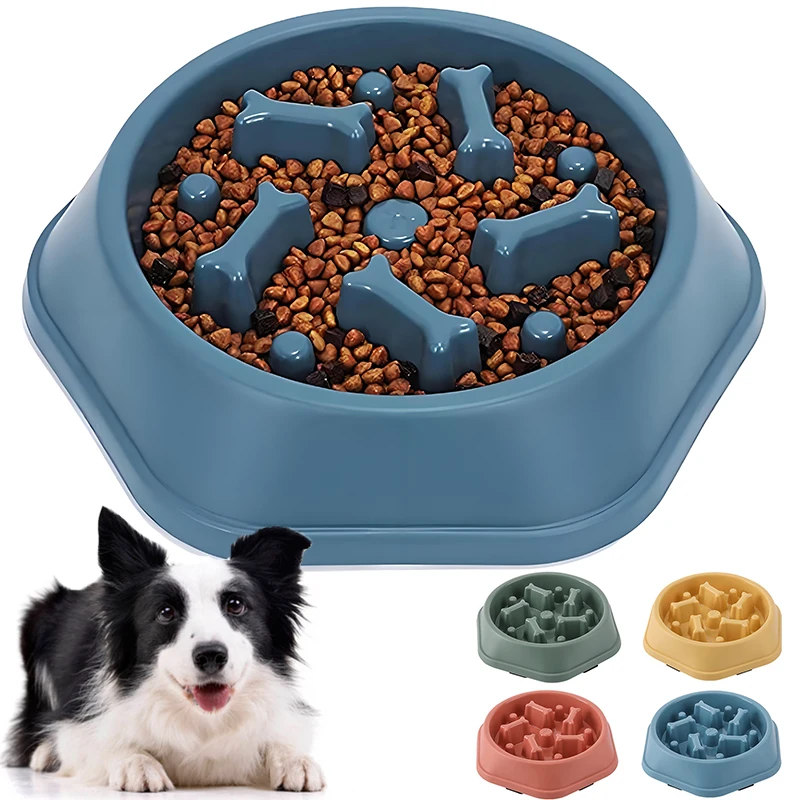 新しいスローフィーダー犬用ボウル、窒息防止子犬用フードボウル - Royal Canin Food Medium のレビューと価格