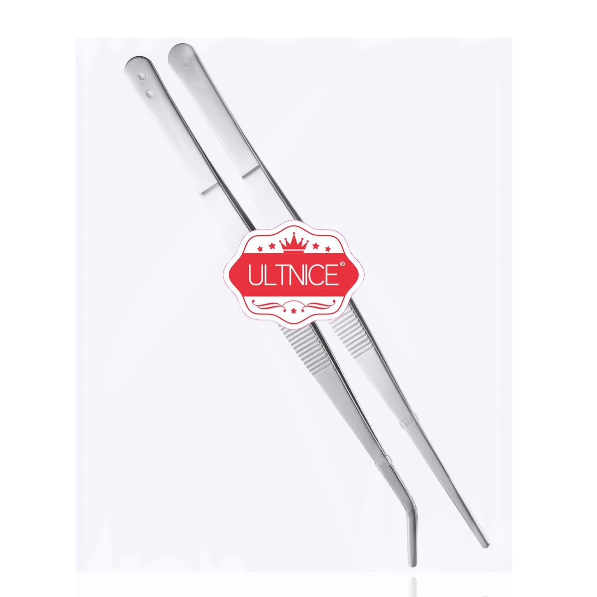 ステンレス製ピンセット2個セット シルバー 25cm ストレ - Feeding Tong Stainless のレビューと価格
