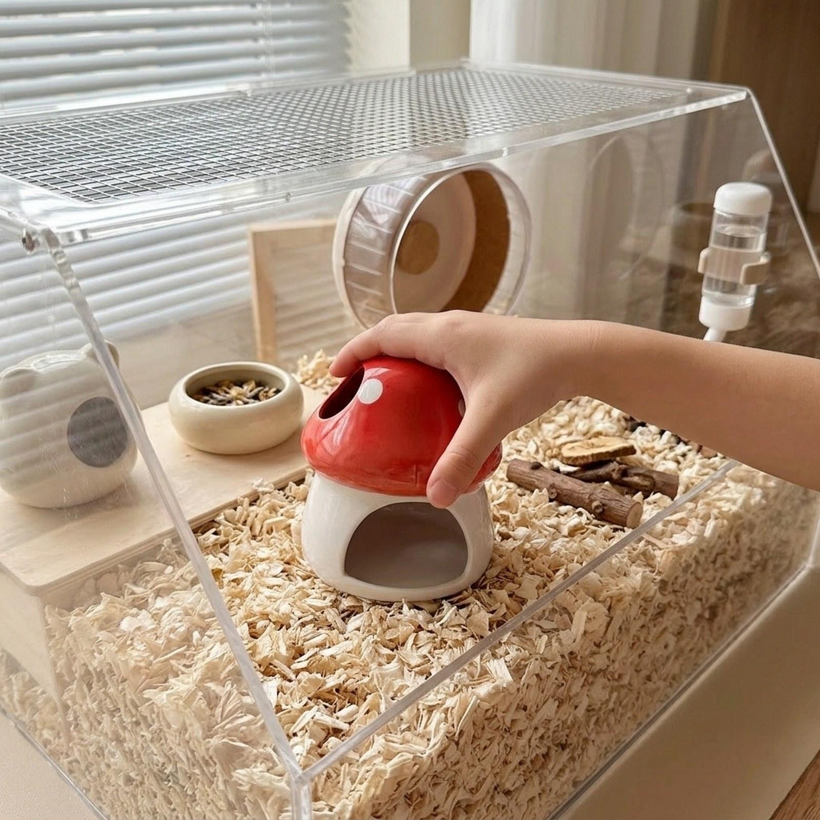 セラミック製ハムスターハウス洞窟型隠れ家、ハムスター、ラット - Hide Cave Ceramic のレビューと価格